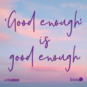 Good Enough is Good Enough Social Media Image